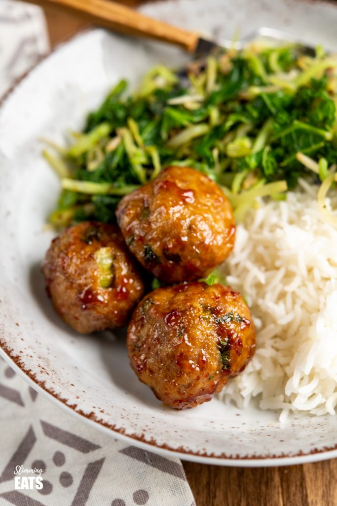 Sweet Chilli Chicken Meatballs (Oven or Actifry) Slimming Eats