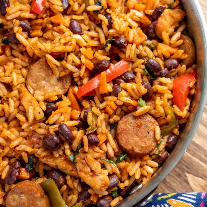 One Pot Cuban Style Rice (with Chicken and Sausage)