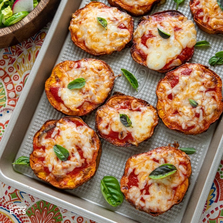 Air Fryer Pizza Sweet Potato Slices