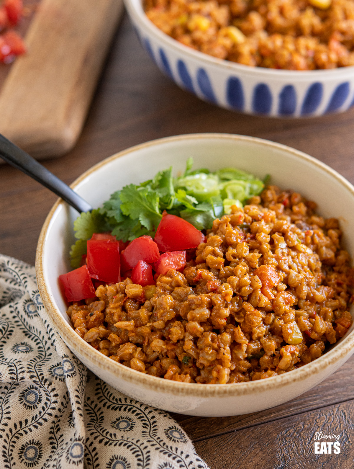 One Pot Spicy Farro Risotto Slimming Eats Recipes