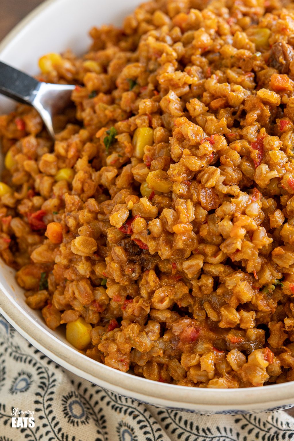 One Pot Spicy Farro Risotto Slimming Eats Recipes