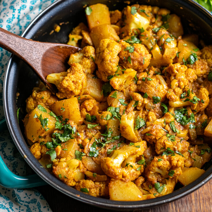 Aloo Gobi (Indian Spiced Potatoes and Cauliflower)