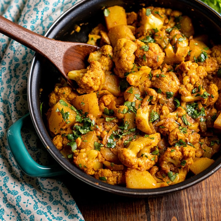 Aloo Gobi (Indian Spiced Potatoes and Cauliflower)