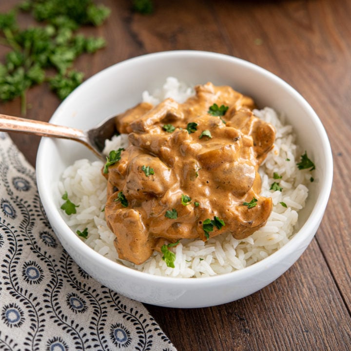 Creamy Mushroom Stroganoff