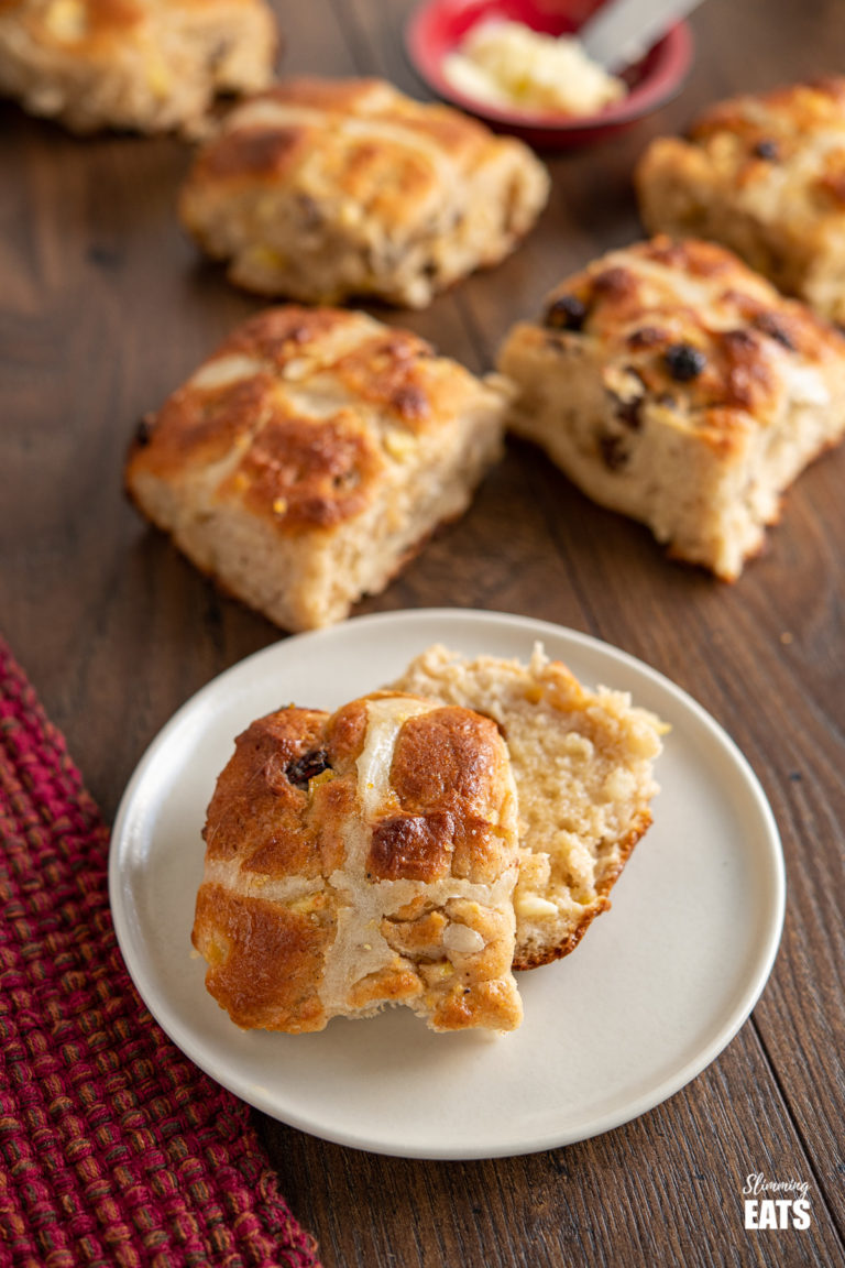 Hot Cross Buns Recipe (No Yeast) Slimming Eats