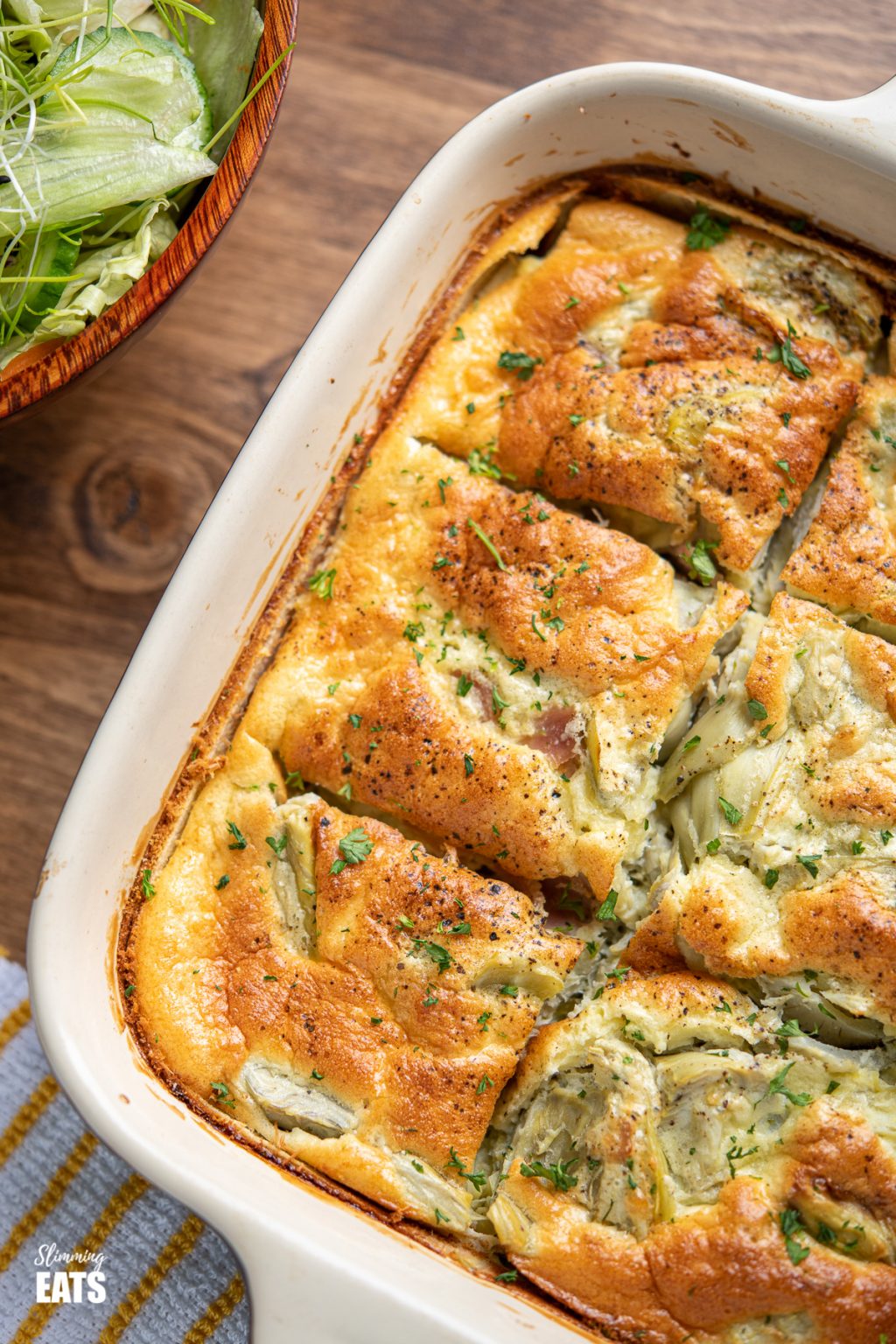 Artichoke Bacon Parmesan Crustless Quiche Slimming Eats