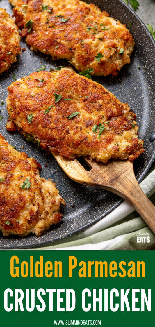 Golden Parmesan Crusted Chicken Slimming Eats Recipes