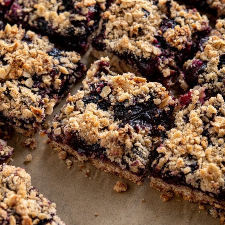 Blueberry Oat Crumble Bars