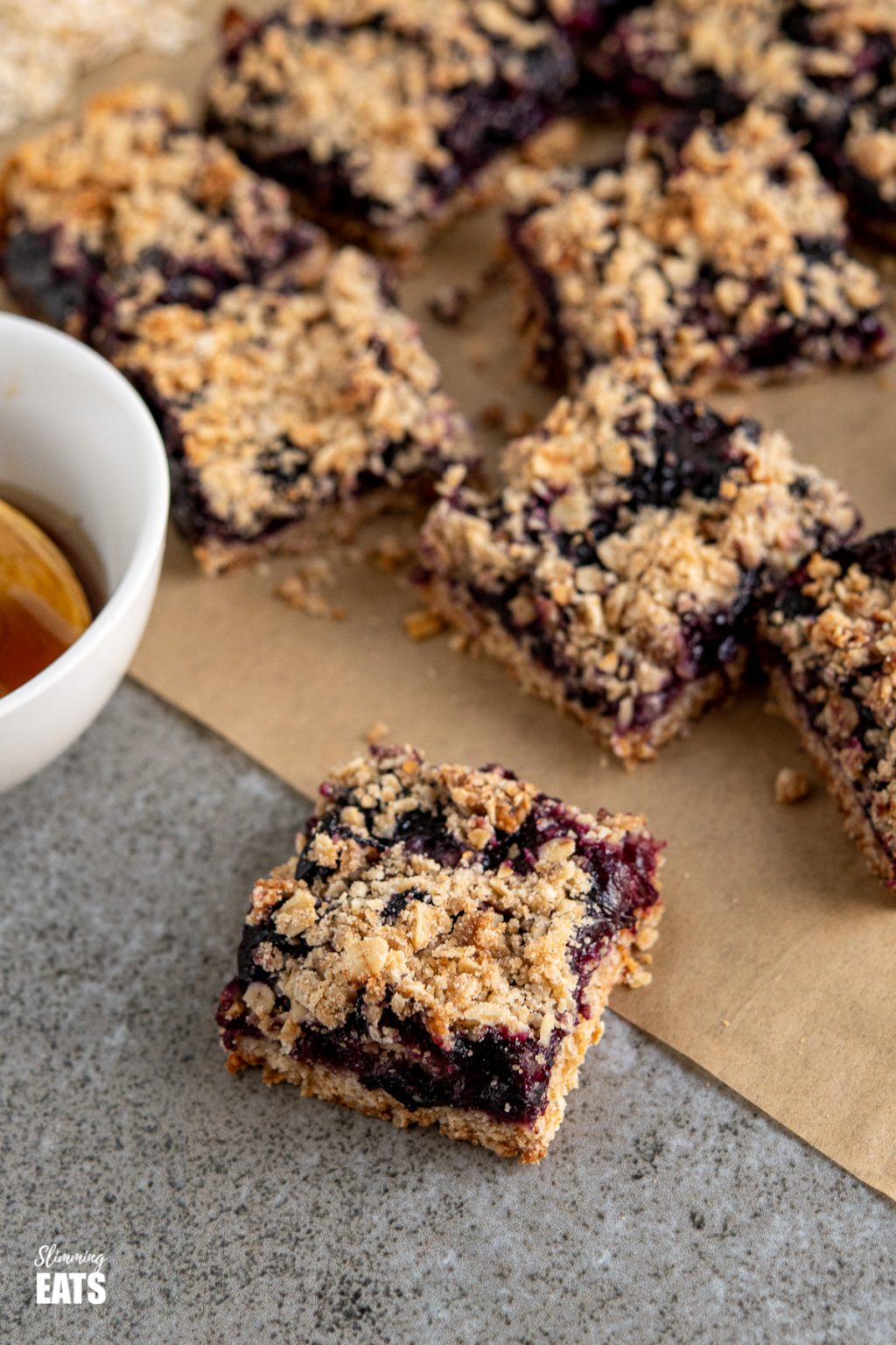 Blueberry Oat Crumble Bars Slimming Eats Recipes