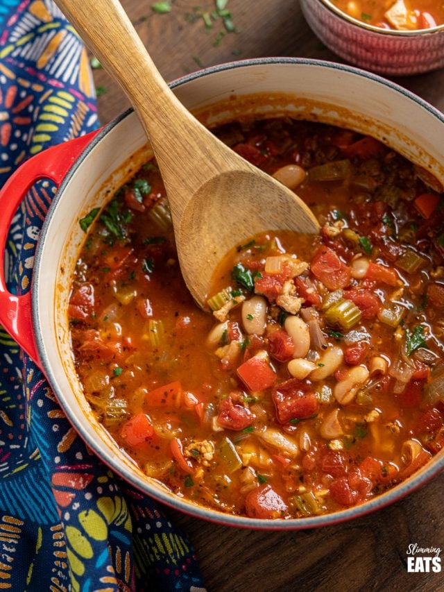 Easy Chickpea and Tomato Soup Slimming Eats Weight Watchers Recipes