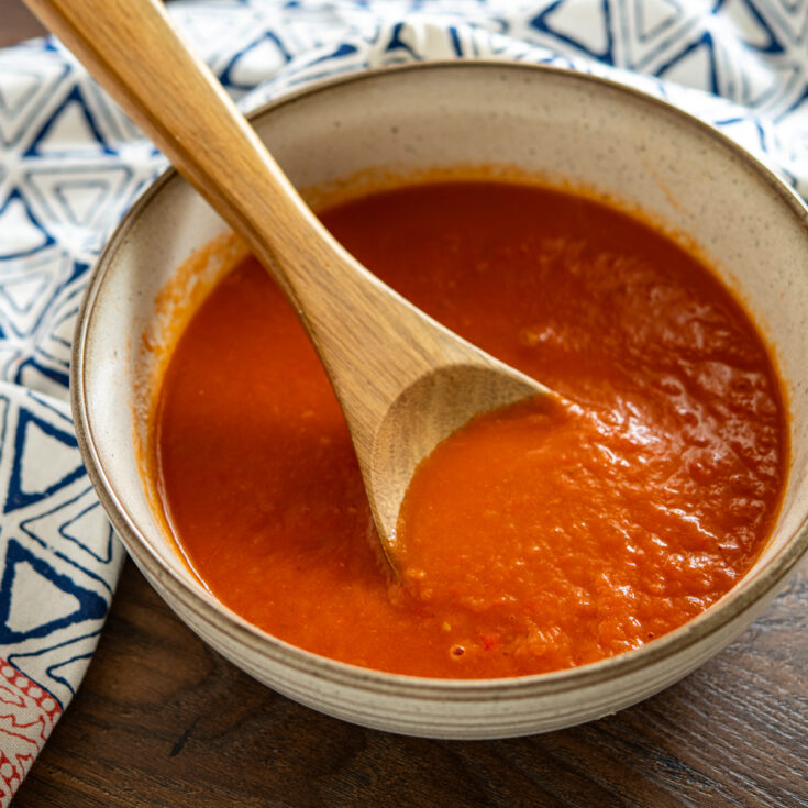 Roasted Red Pepper and Tomato Soup