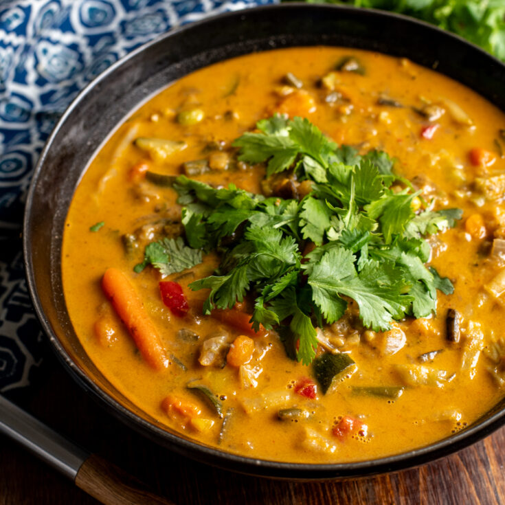 Thai Red Vegetable Soup (Instant Pot or Stove Top)