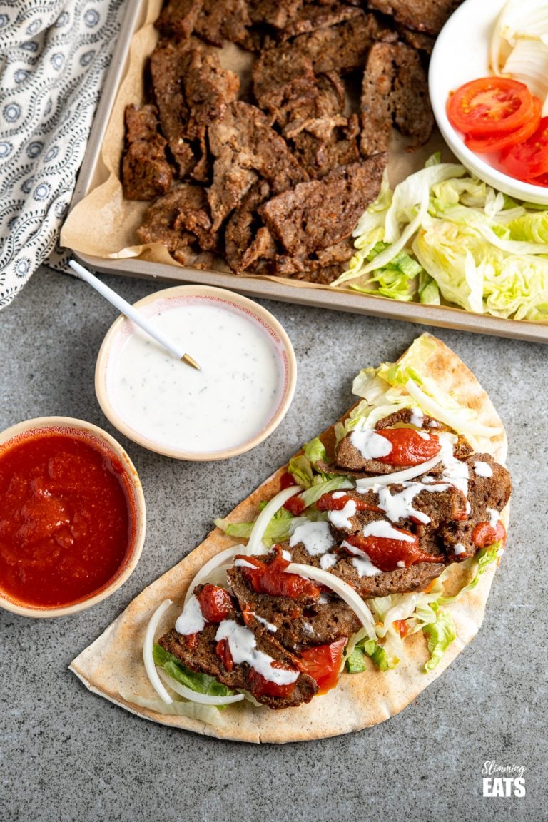 Doner Kebab Fakeaway (Oven or Air Fryer ) Slimming Eats