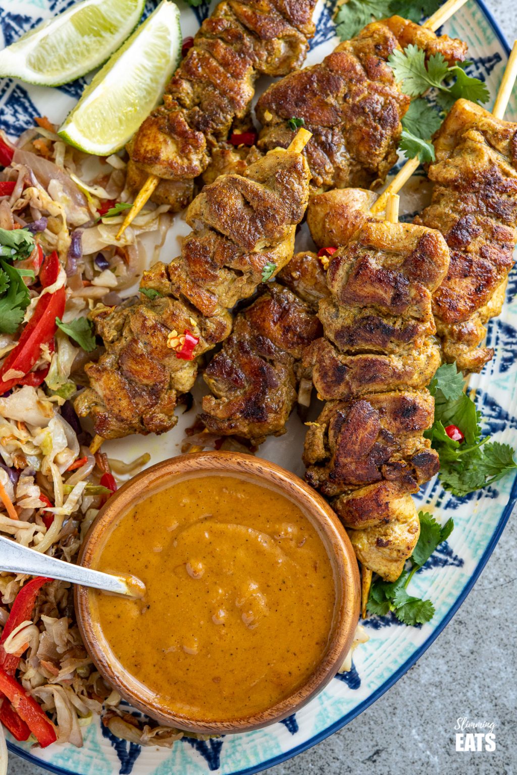Chicken Satay with Peanut Sauce Slimming Eats