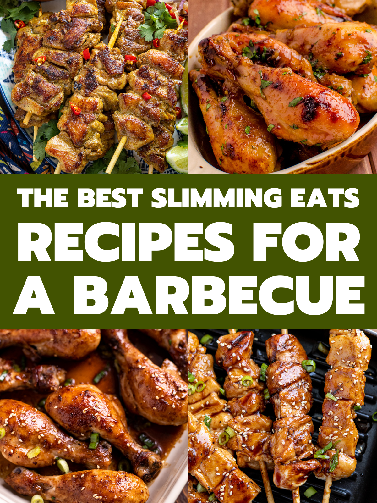feature image of recipes for a barbecue from Slimming Eats