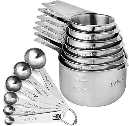 13 Piece Measuring Cups and Measuring Spoons Set