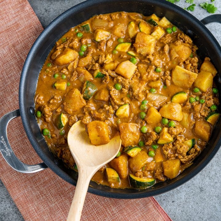 Creamy Coconut Ground Turkey Potato Curry