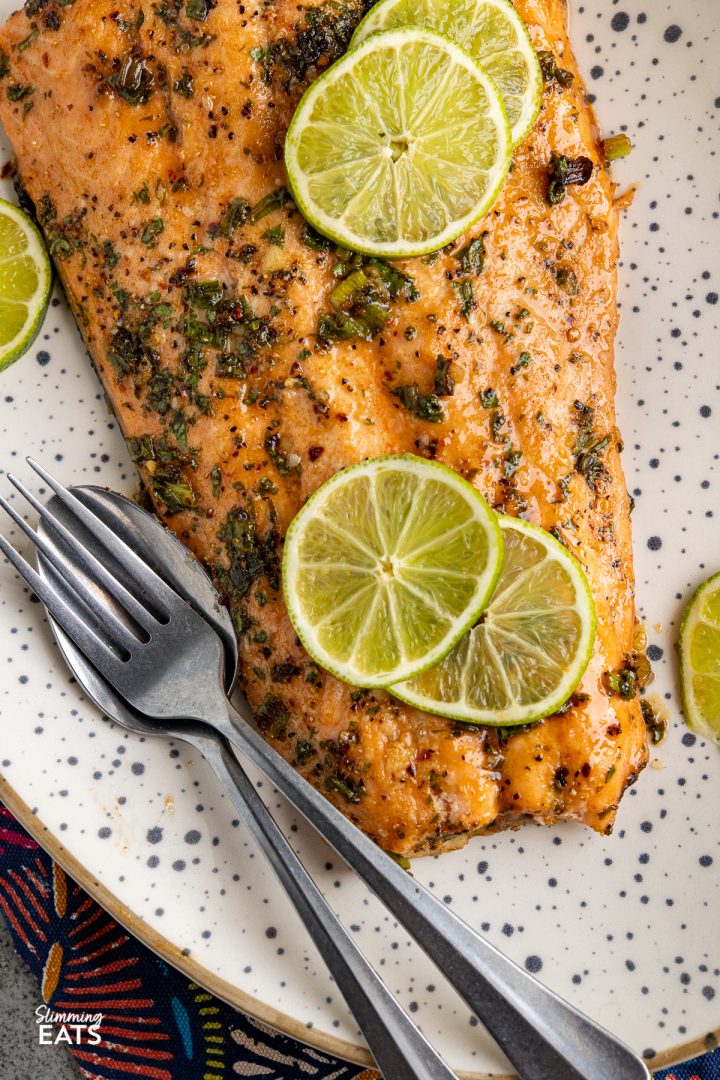 Honey Lime and Chilli Salmon Slimming Eats Recipes