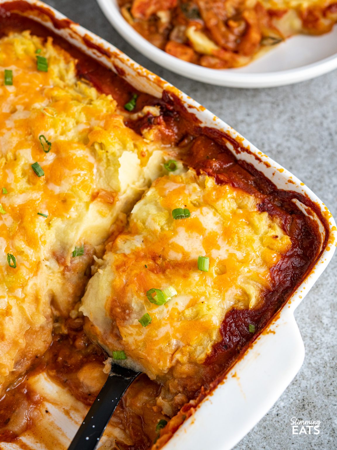 Baked Bean Cheesy Potato Topped Pie Slimming Eats