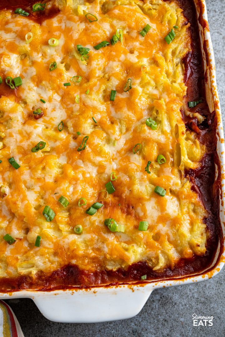 Baked Bean Cheesy Potato Topped Pie Slimming Eats