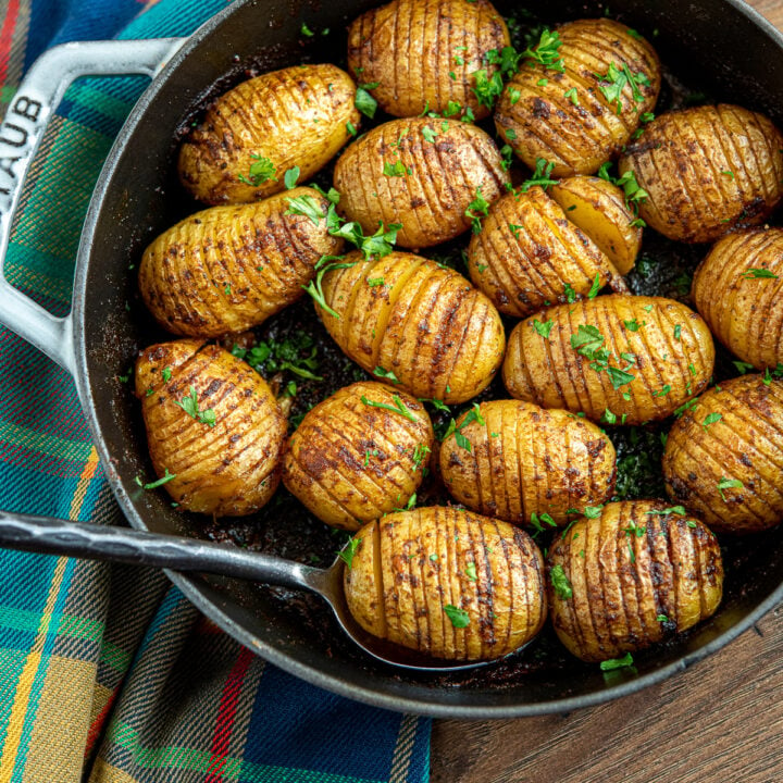 Garlic Hasselback Potatoes