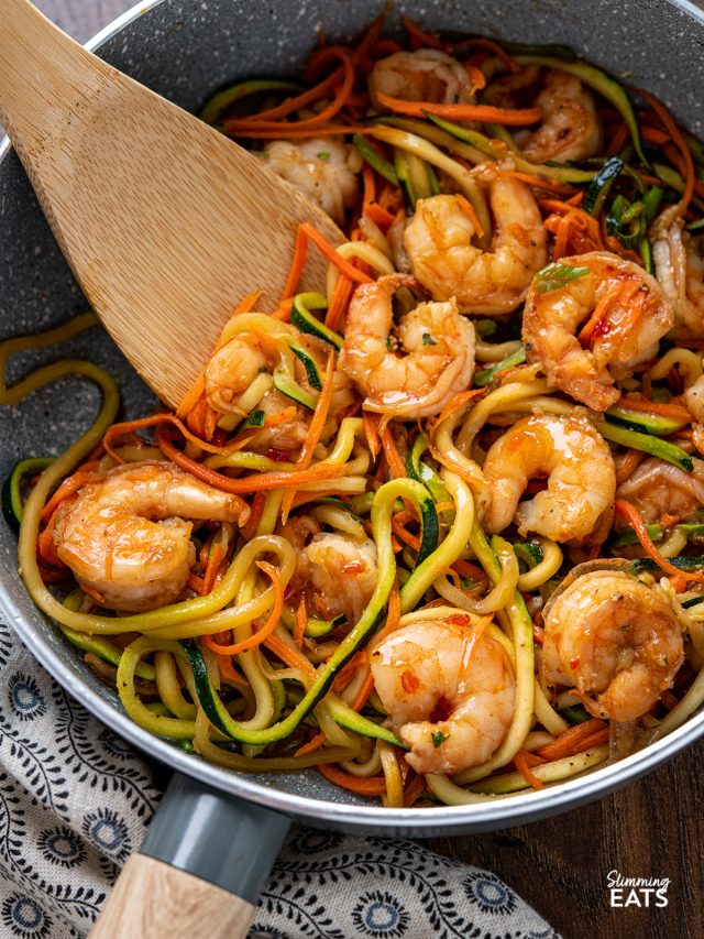 King Prawns with Mixed Salad Slimming Eats