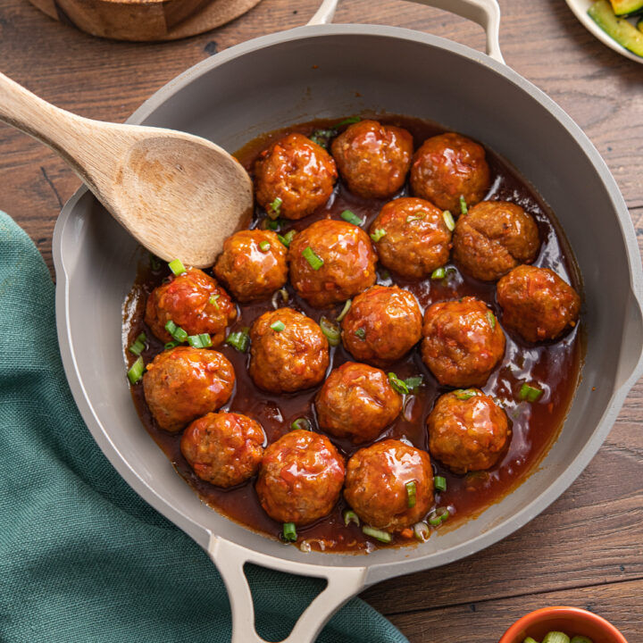 Buffalo Chicken Sweet and Spicy Meatballs