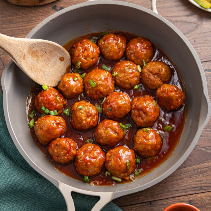 Buffalo Chicken Sweet and Spicy Meatballs