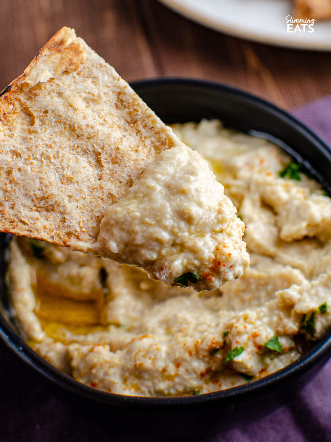 Roasted Garlic Hummus Slimming Eats