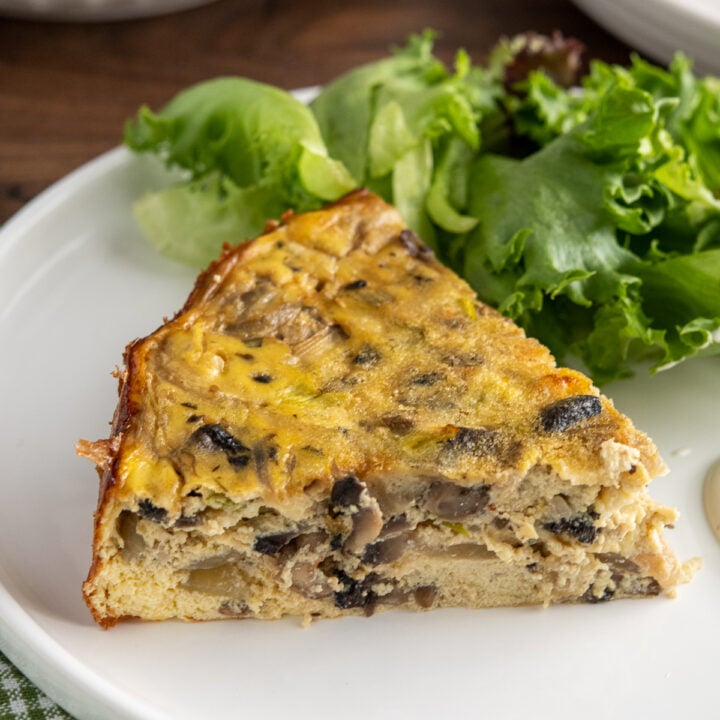 Crustless Mushroom Quiche