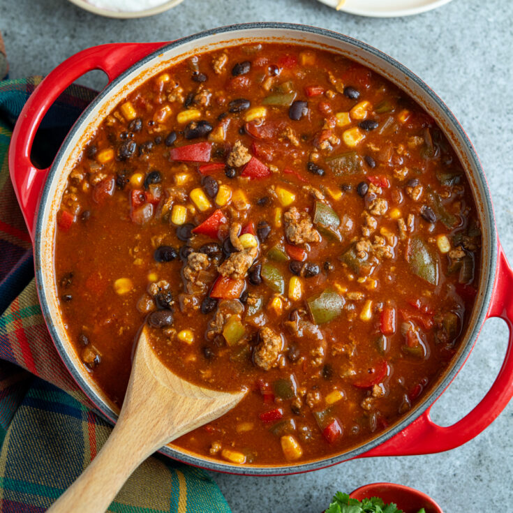 Turkey Taco Soup (Stove Top and Pressure Cooker)