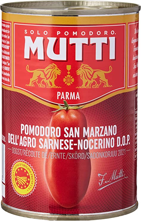 Mutti San Marzano peeled tomatoes 400 g (Pack of 6)