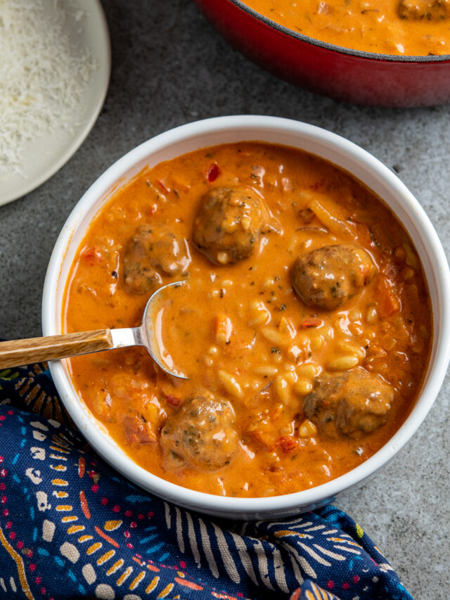 Thai Red Turkey Meatball Curry Slimming Eats