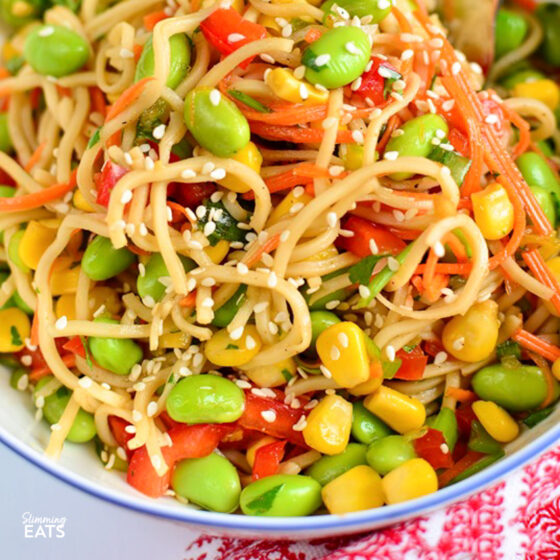 Edamame Noodle Salad Bowl Slimming Eats
