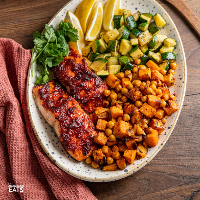 Air Fryer Honey Harissa Salmon Slimming Eats