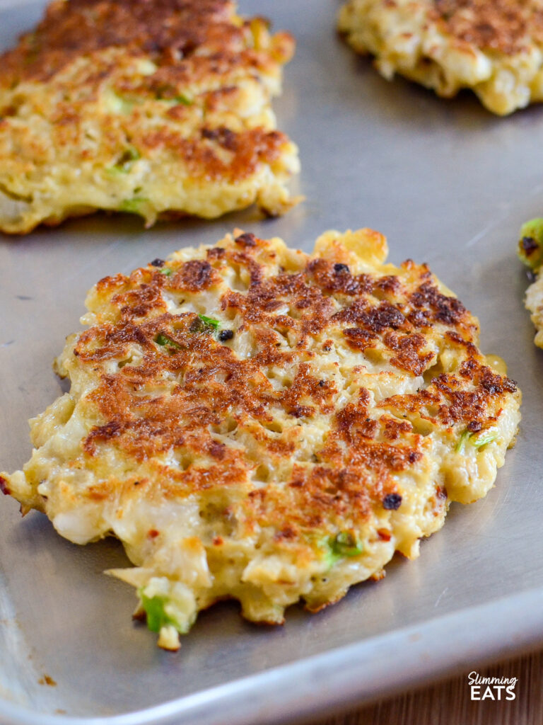 Cauliflower and Spring Onion Fritters Slimming Eats