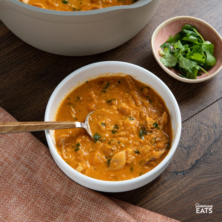 Thai Red Chicken Lentil Soup