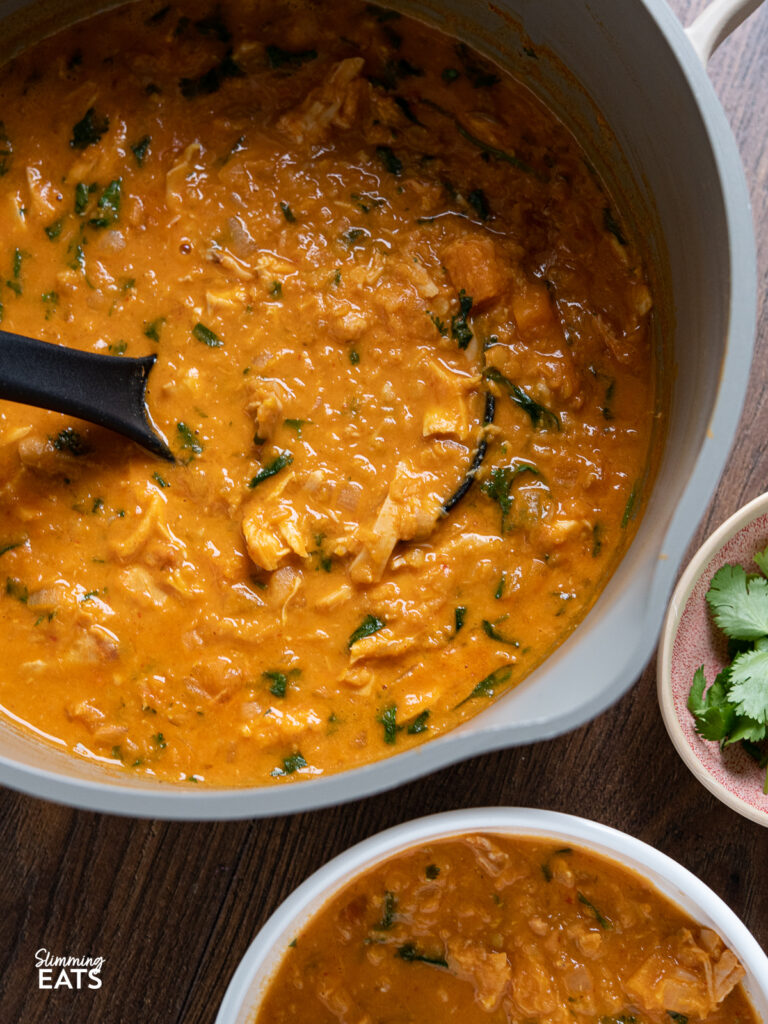 Thai Red Chicken Lentil Soup Slimming Eats