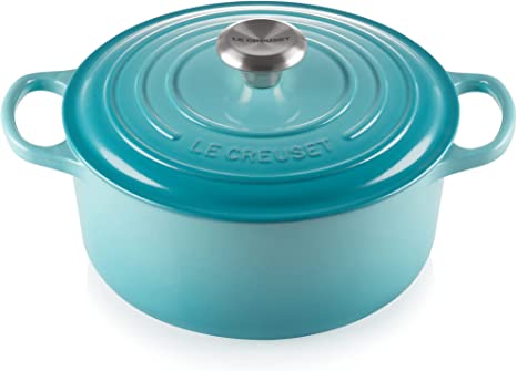 Le Creuset Signature Enamelled Cast Iron Round Casserole Dish With Lid, 28 cm Teal