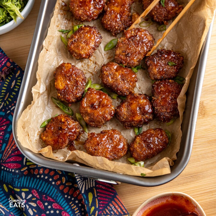 Air Fryer Honey BBQ Chicken Nuggets