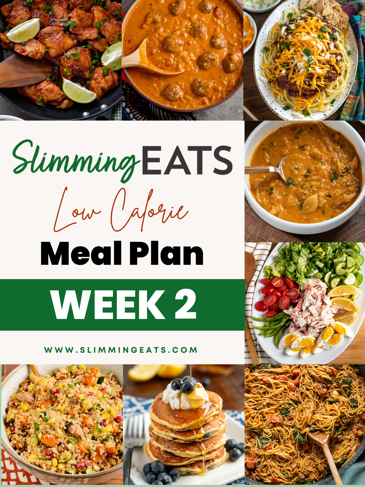 slimming eats meal plan week 2 featured images