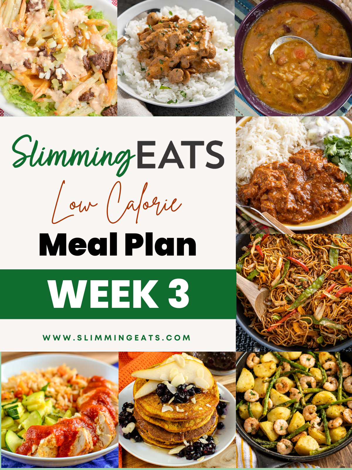 slimming eats meal plan week 3 featured images