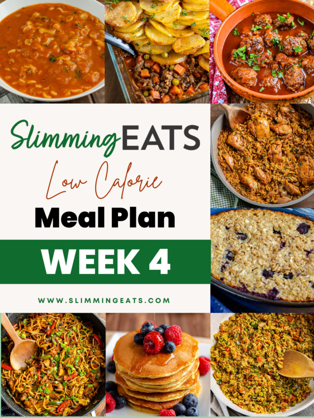 7-day Low Calorie Vegetarian Meal Plan - Week 1 | Slimming Eats