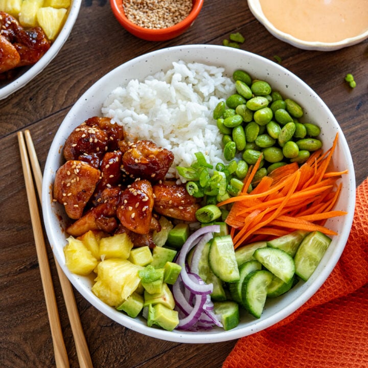 Hawaiian Chicken Poke Bowl