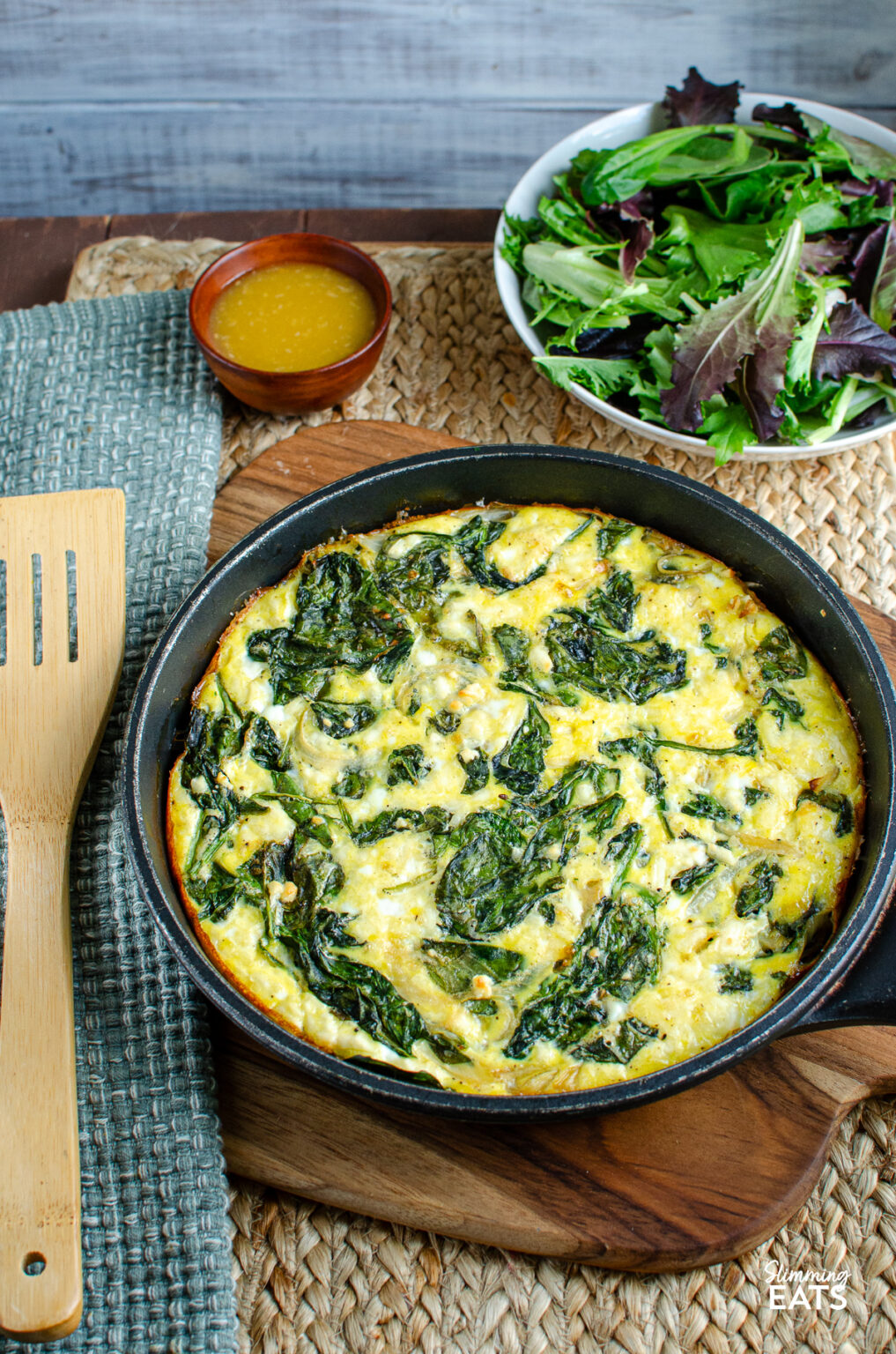 Spinach and Feta Frittata Slimming Eats
