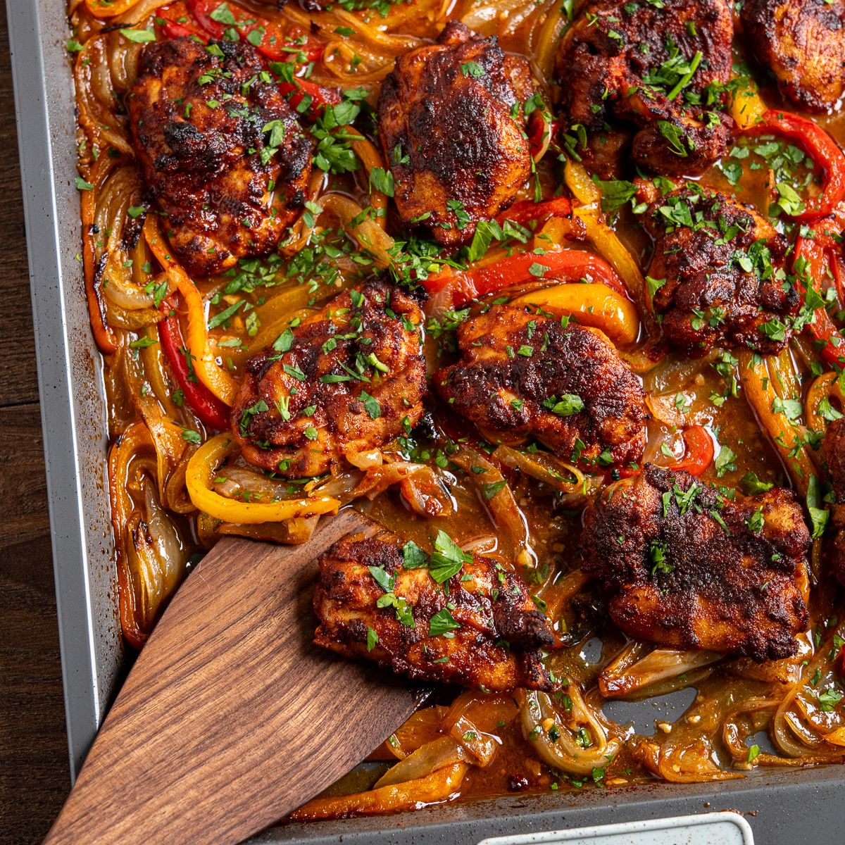 Sheet Pan Smoky Paprika Chicken with Roasted Peppers