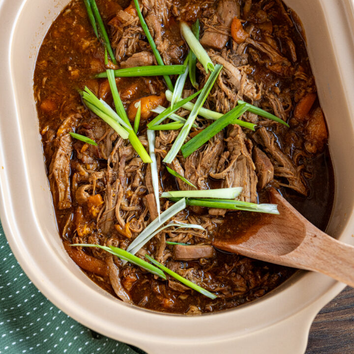 Slow Cooker Ginger Peach Pork