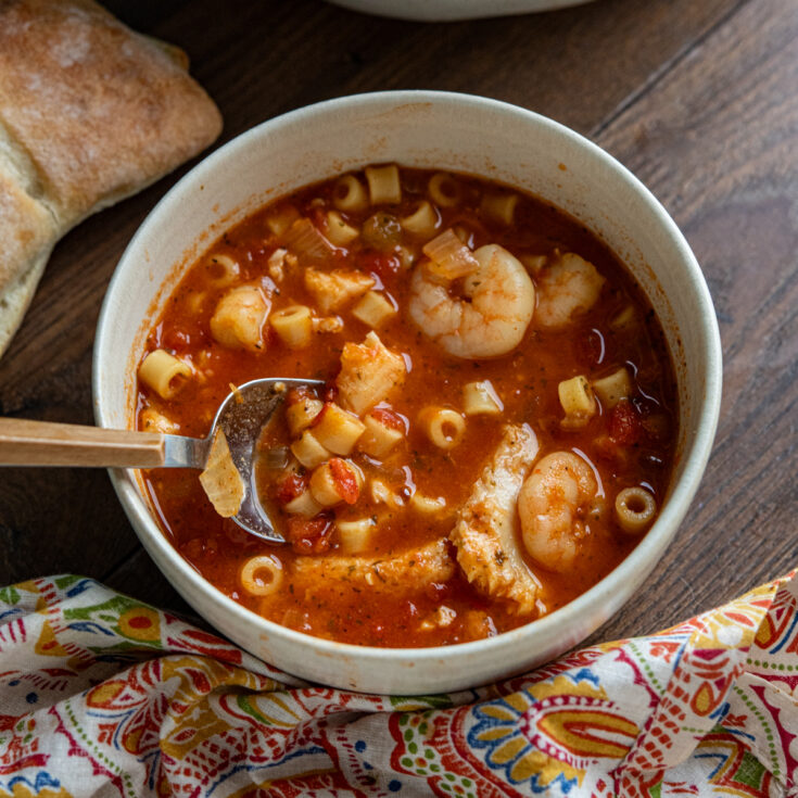 Fish Soup with Pasta