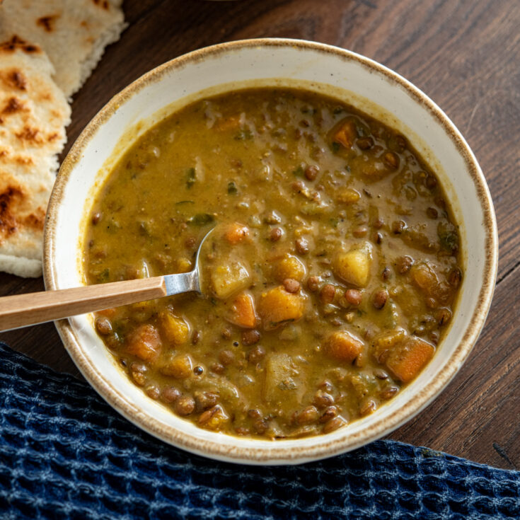 Slow Cooker Coconut Lentil Soup