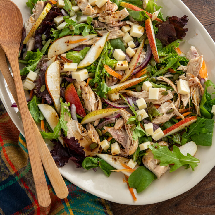 Chicken, Gouda and Pear Salad